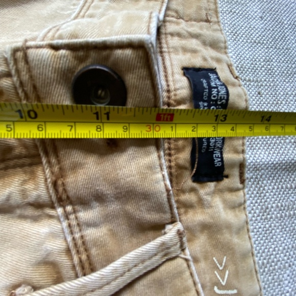 Jack & Jones Mens Osaka Long Brown Denim Durable Core-Workwear Shorts- Sz- 36 - Picture 14 of 16